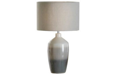 Heart of House Woodley Ombre Ceramic Table Lamp - Grey.